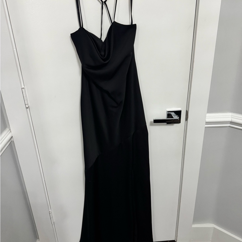 Hayley Paige Occasions Black Maxi Dress